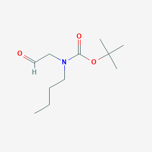 molecular formula C11H21NO3 B7884156 tert-butyl N-butyl-N-(2-oxoethyl)carbamate 