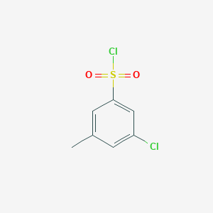 molecular formula C7H6Cl2O2S B7884202 3-Chloro-5-methylbenzenesulfonyl chloride 