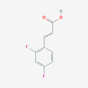 molecular formula C9H6F2O2 B7884230 3-(2,4-Difluorophenyl)acrylic Acid 
