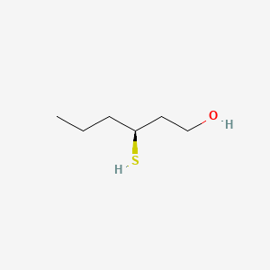 molecular formula C6H14OS B7884242 3-Mercaptohexanol, (S)- CAS No. 90180-90-8