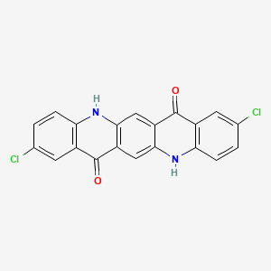 molecular formula C20H10Cl2N2O2 B7884265 2,9-Dichloro-5,12-dihydroquino[2,3-b]acridine-7,14-dione CAS No. 61932-63-6