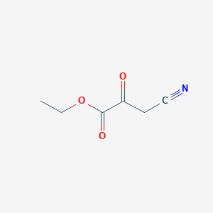 molecular formula C6H7NO3 B7884272 3-氰基-2-氧代丙酸乙酯 