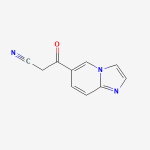 molecular formula C10H7N3O B7884276 3-(Imidazo[1,2-a]pyridin-6-yl)-3-oxopropanenitrile CAS No. 948883-29-2