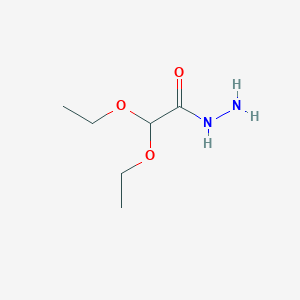 molecular formula C6H14N2O3 B7884310 2,2-Diethoxyacetohydrazide 