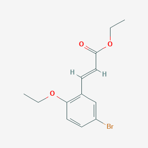 molecular formula C13H15BrO3 B7884364 3-(5-Bromo-2-ethoxy-phenyl)-acrylic acid ethyl ester 