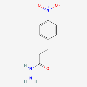 molecular formula C9H11N3O3 B7884420 3-(4-Nitrophenyl)propanohydrazide 