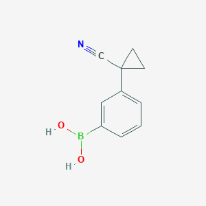 molecular formula C10H10BNO2 B7884428 3-(1-Cyanocyclopropyl)phenylboronic acid 