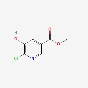 molecular formula C7H6ClNO3 B7884482 Methyl 6-chloro-5-hydroxynicotinate CAS No. 91507-30-1