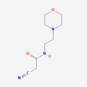 molecular formula C9H15N3O2 B078845 2-氰基-N-(2-吗啉-4-基-乙基)-乙酰胺 CAS No. 15029-26-2