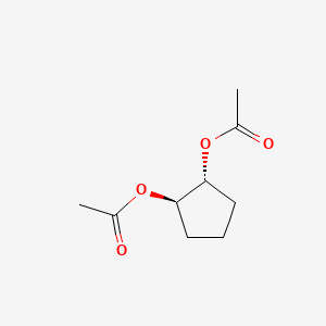 B7884572 1,2-Cyclopentanediol, 1,2-diacetate, (1R,2R)-rel- CAS No. 26620-22-4