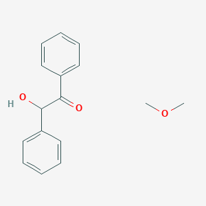molecular formula C16H18O3 B7884573 2-Hydroxy-1,2-diphenylethanone; methoxymethane 