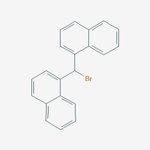 molecular formula C21H15Br B7884620 1-(Bromo(1-naphthyl)methyl)naphthalene CAS No. 5467-20-9