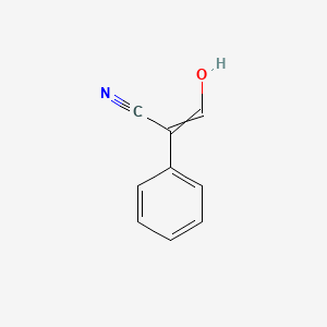 molecular formula C9H7NO B7884630 3-羟基-2-苯基丙烯腈 