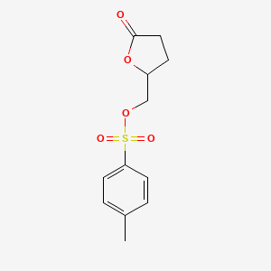 molecular formula C12H14O5S B7884635 (5-Oxotetrahydrofuran-2-yl)methyl 4-methylbenzenesulfonate 