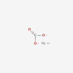 molecular formula PbCO3<br>Pb(CO3)<br>CO3P B7884637 Lead(II) carbonate CAS No. 25510-11-6