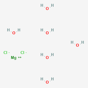 molecular formula Cl2H12MgO6 B7884692 Magnesium chloride (MgCl2) hydrate (1:6) CAS No. 13778-96-6