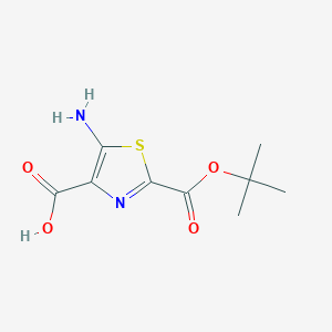 molecular formula C9H12N2O4S B7884707 2-Boc-amino-4-thiazole carboxylic acid 