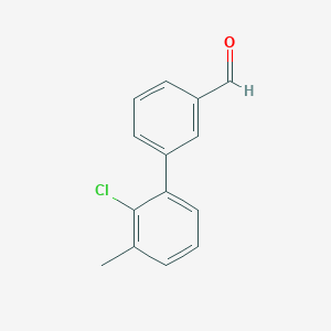 molecular formula C14H11ClO B7884720 3-(2-Chloro-3-methylphenyl)benzaldehyde 
