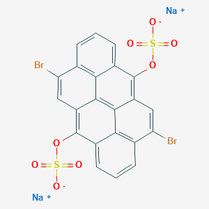 B078848 Disodium 4,10-dibromodibenzo(def,mno)chrysene-6,12-diyl bis(sulphate) CAS No. 10290-03-6