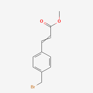 molecular formula C11H11BrO2 B7885062 Methyl 4-bromomethylcinnamate 