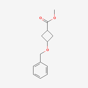 molecular formula C13H16O3 B7885070 Methyl 3-(benzyloxy)cyclobutanecarboxylate CAS No. 5107-93-7