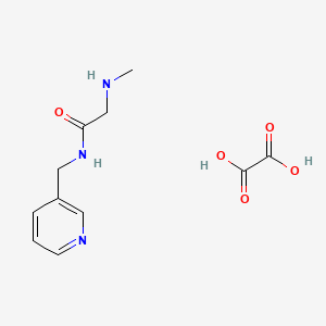 molecular formula C11H15N3O5 B7885077 2-(methylamino)-N-(pyridin-3-ylmethyl)acetamide oxalate 