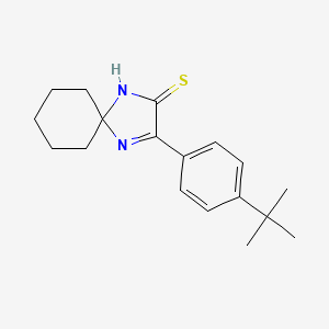 molecular formula C18H24N2S B7885098 3-(4-Tert-butylphenyl)-1,4-diazaspiro[4.5]dec-3-ene-2-thione CAS No. 1325304-38-8