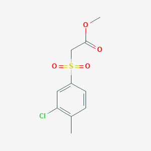 molecular formula C10H11ClO4S B7885106 Methyl [(3-chloro-4-methylphenyl)sulfonyl]acetate CAS No. 1325307-45-6