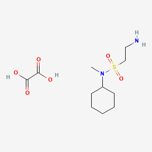molecular formula C11H22N2O6S B7885127 2-amino-N-cyclohexyl-N-methylethanesulfonamide oxalate 