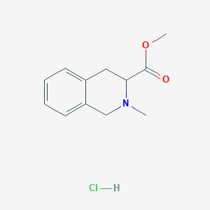molecular formula C12H16ClNO2 B7885141 Methyl 2-methyl-1,2,3,4-tetrahydroisoquinoline-3-carboxylate hydrochloride 
