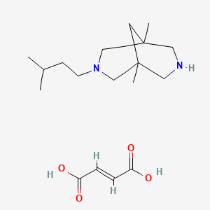 molecular formula C18H32N2O4 B7885156 (1R,5S)-3-isopentyl-1,5-dimethyl-3,7-diazabicyclo[3.3.1]nonane fumarate 