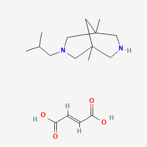 molecular formula C17H30N2O4 B7885162 (1R,5S)-3-isobutyl-1,5-dimethyl-3,7-diazabicyclo[3.3.1]nonane fumarate 