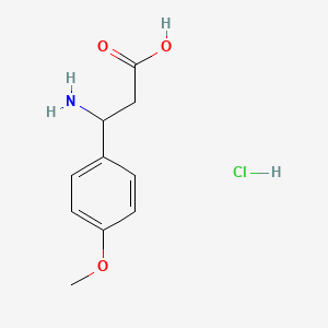 molecular formula C10H14ClNO3 B7885165 3-amino-3-(4-methoxyphenyl)propanoic Acid Hydrochloride 