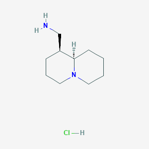 molecular formula C10H21ClN2 B7885172 ((1S,9AR)-octahydro-2H-quinolizin-1-yl)methanamine hydrochloride CAS No. 1573548-26-1