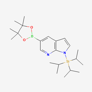 5-(4,4,5,5-tetramethyl-1,3,2-dioxaborolan-2-yl)-1-(triisopropylsilyl)-1H-pyrrolo[2,3-b]pyridine