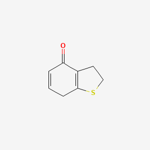 molecular formula C8H8OS B7885265 3,7-dihydro-2H-1-benzothiophen-4-one 