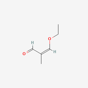 molecular formula C6H10O2 B7885284 (2Z)-3-ethoxy-2-methylacrylaldehyde 
