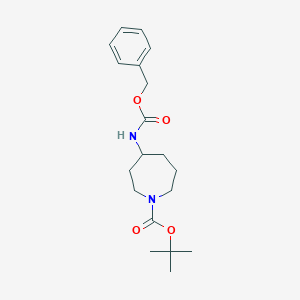 molecular formula C19H28N2O4 B7885296 1-Boc-4-(Cbz-amino)azepane 