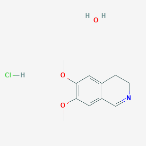 molecular formula C11H16ClNO3 B7885314 6,7-Dimethoxy-3,4-dihydroisoquinoline hydrochloride hydrate 