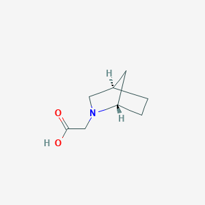 molecular formula C8H13NO2 B7885405 2-Azabicyclo[2.2.1]heptane-2-acetic acid, (1R,4S)-rel- 