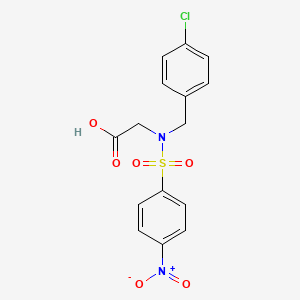 molecular formula C15H13ClN2O6S B7885780 {(4-Chlorobenzyl)[(4-nitrophenyl)sulfonyl]amino}acetic acid 