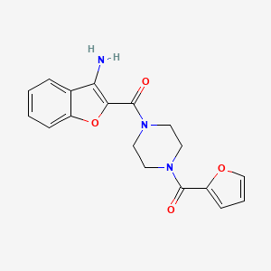 2-{[4-(2-Furoyl)piperazin-1-yl]carbonyl}-1-benzofuran-3-amine