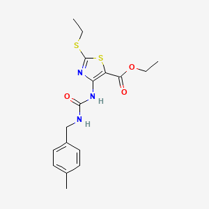 molecular formula C17H21N3O3S2 B7885821 Ethyl 2-(ethylthio)-4-({[(4-methylbenzyl)amino]carbonyl}amino)-1,3-thiazole-5-carboxylate 