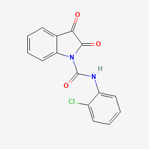 N-(2-chlorophenyl)-2,3-dioxoindole-1-carboxamide