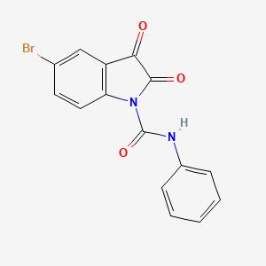 molecular formula C15H9BrN2O3 B7885892 N1-phenyl-5-bromo-2,3-dioxo-1-indolinecarboxamide 
