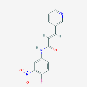 (2E)-N-(4-fluoro-3-nitrophenyl)-3-pyridin-3-ylacrylamide