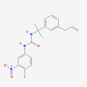 molecular formula C19H20FN3O3 B7885929 N-[1-(3-allylphenyl)-1-methylethyl]-N'-(4-fluoro-3-nitrophenyl)urea 
