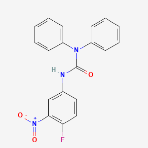 molecular formula C19H14FN3O3 B7885951 N'-(4-fluoro-3-nitrophenyl)-N,N-diphenylurea 