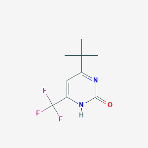 molecular formula C9H11F3N2O B7885964 4-Tert-butyl-6-(trifluoromethyl)pyrimidin-2-ol 