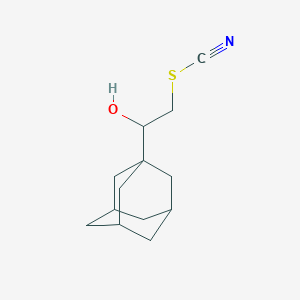molecular formula C13H19NOS B7886000 [2-(1-Adamantyl)-2-hydroxyethyl] thiocyanate 
